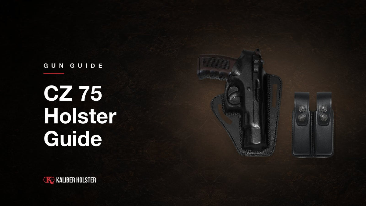CZ 75 Holster Guide: Kaliber Holster guide cover showing a handmade leather holster