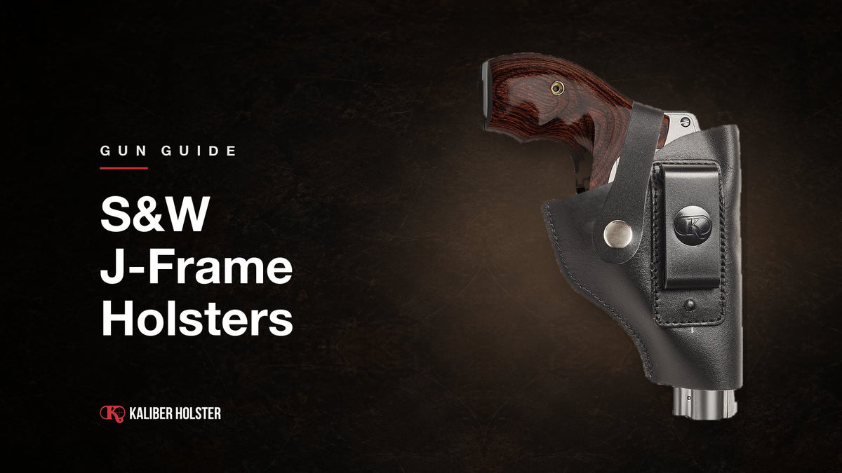 S&W J-Frame Holsters: Kaliber Holster guide cover showing a handmade leather holster
