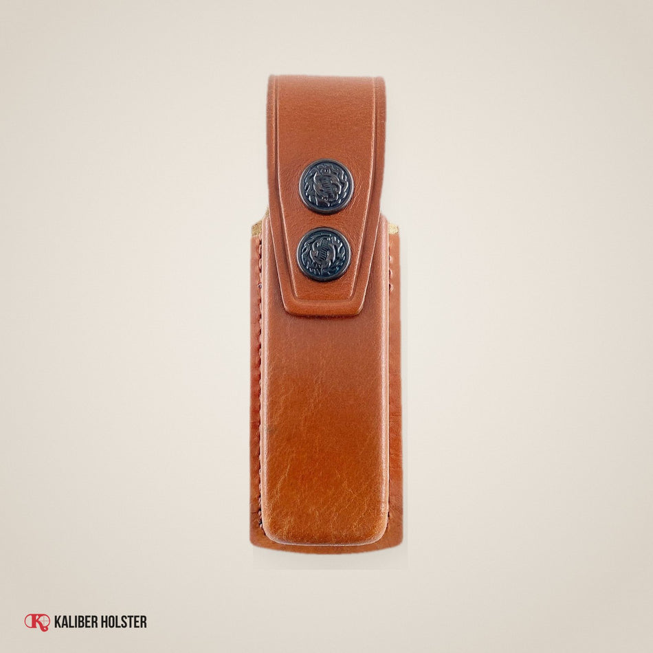 Beretta 92 Magazine Pouch/Carrier/Case Leather Single Magazine Holder (Alis005) - handmade leather, Kaliber Holster