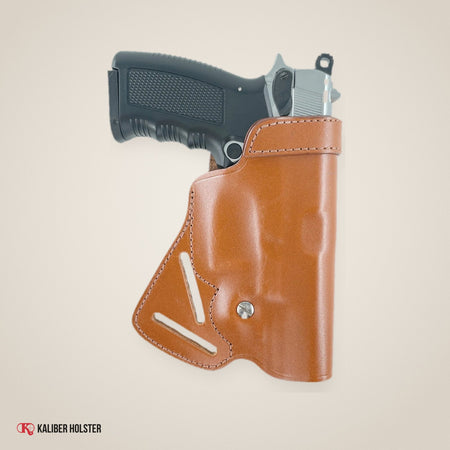 Small of Back Leather, Concealment Holster Fits Glock 17 22 30 Genuine Leather (ALIS467) - handmade leather, Kaliber Holster