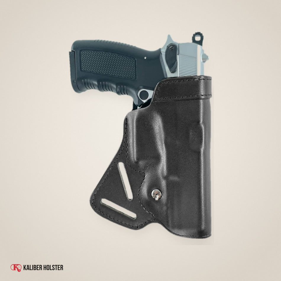 Small of Back Leather Concealment Holster for Glock 19 23 29 32 Genuine Leather (ALIS470) - handmade leather, Kaliber Holster