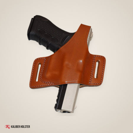 Pancake Leather Holster Fits Glock 17 19 22 23 26 27 (ALIS532) - handmade leather, Kaliber Holster