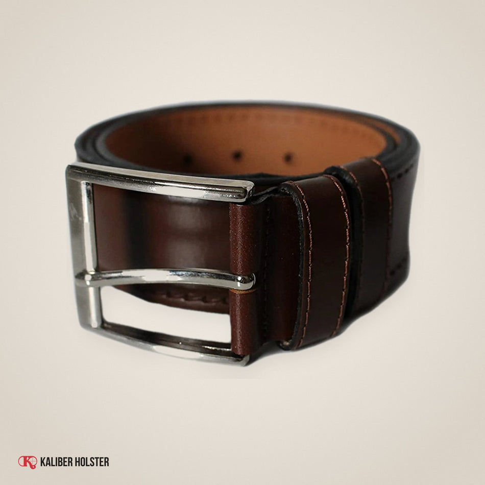KK Men's Genuine Leather Belt Sizes 37" 39" 41" 43" 45" - handmade leather, Kaliber Holster