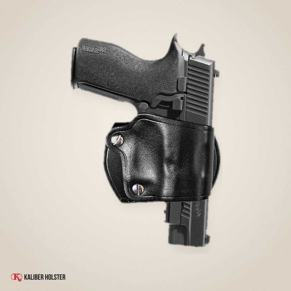 Kaliber Holster studio photo: Yaqui Slide Belt Holster RH Fits Colt 1911 (K047)
