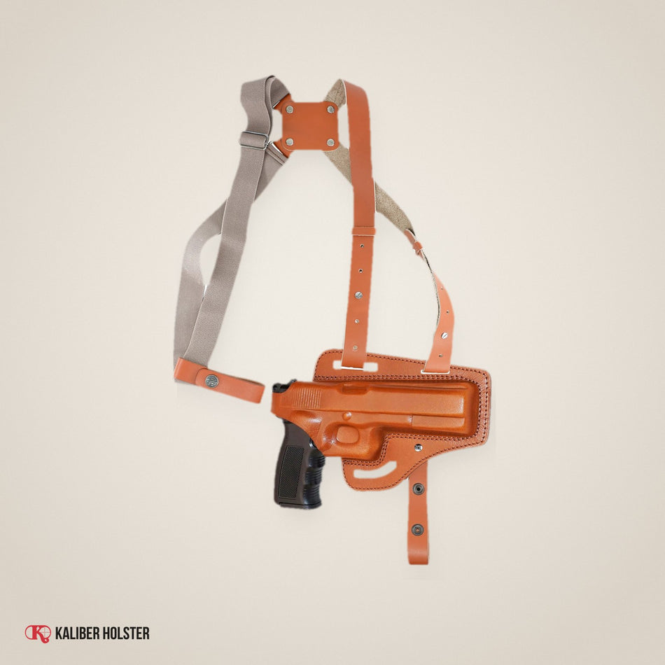 Kaliber Holster studio photo: Horizontal Shoulder & Belt Holster Colt Ruger Springfield Taurus 1911 RH (KHS0343)