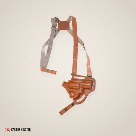 Kaliber Holster studio photo: Horizontal Shoulder & Belt Holster RH Fits Smith&Wesson J- Frame (KHS335)